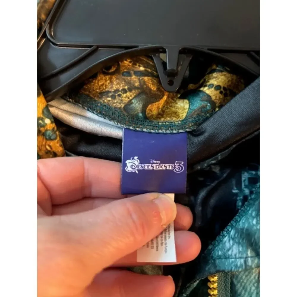 Disney Descendents Uma Costume 2 Piece Pants Jacket Zip Front Size 9 - 10 - Picture 9 of 10